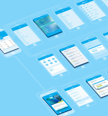 音樂APP項(xiàng)目原型交互線框圖 憂郁的藍(lán)色 交互設(shè)計(jì) 用戶旅程 操作流程圖